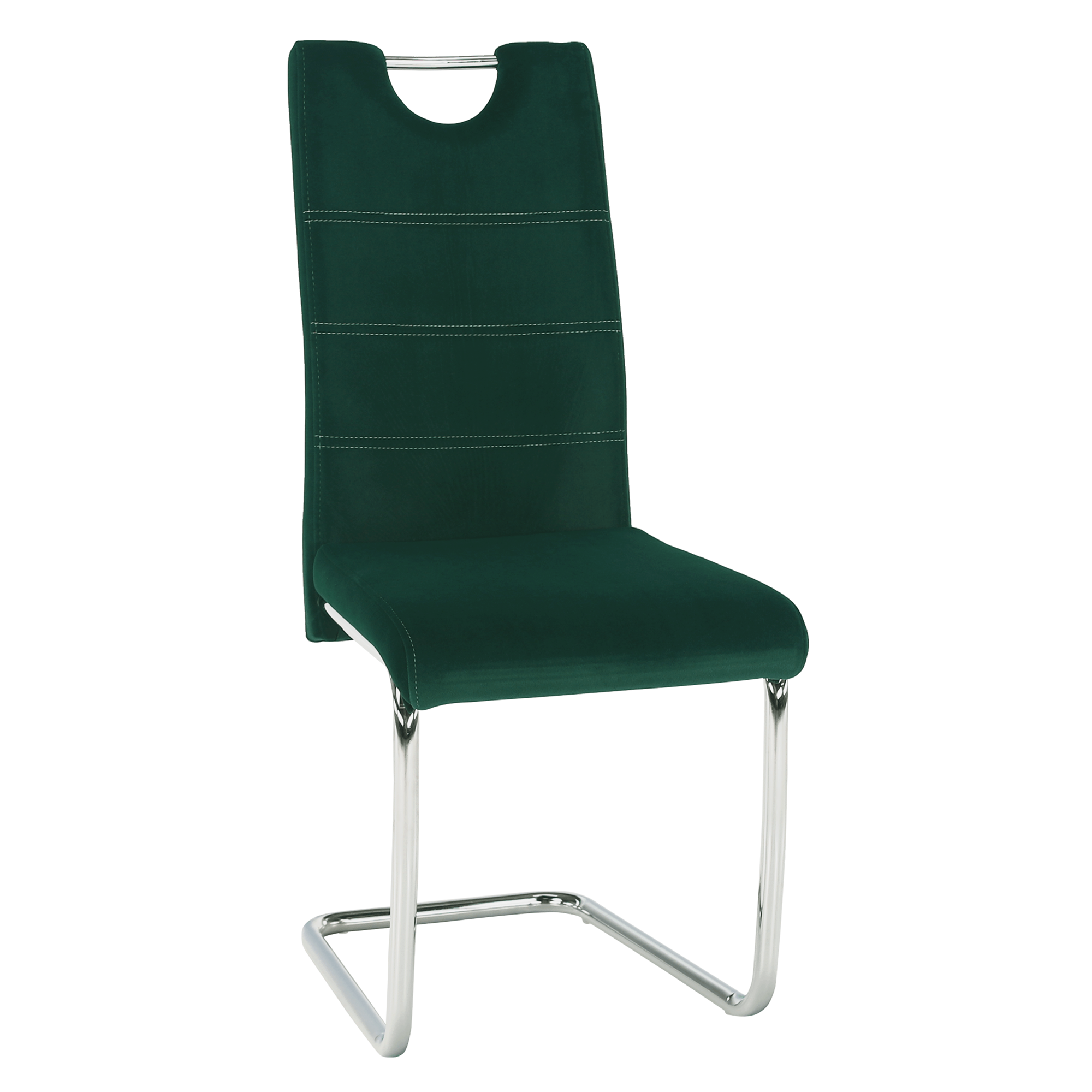 Jídelní židle ABIRA NEW Barva: smaragdová, materiál: látka