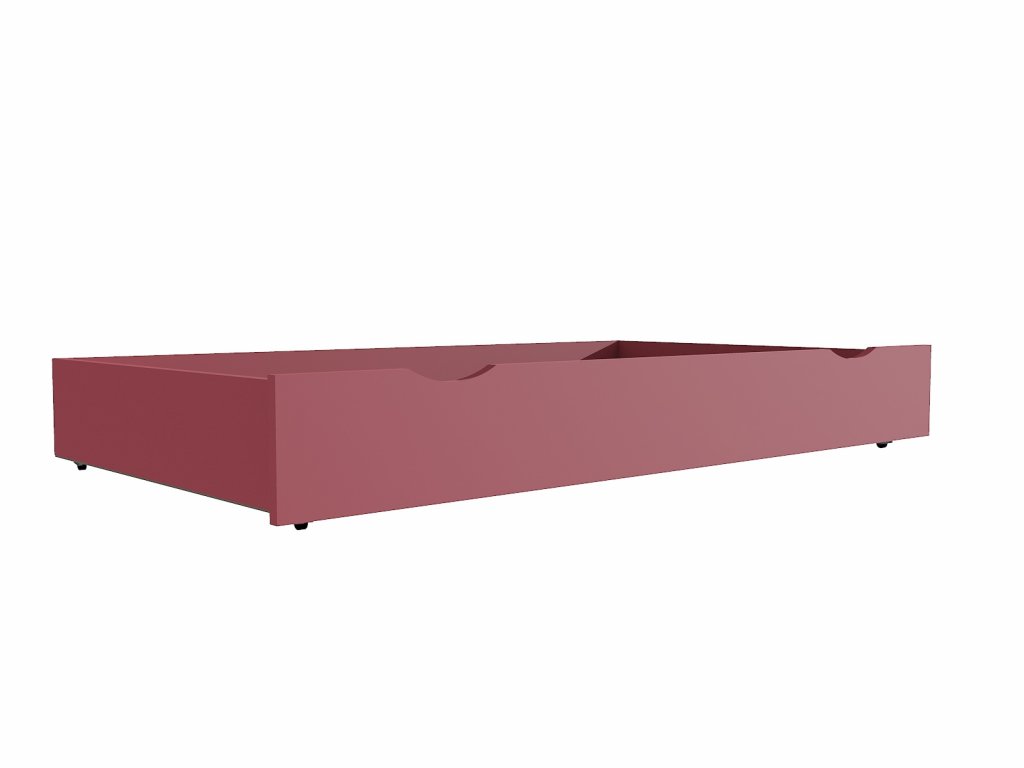 Šuplík / zásuvka pod postel 150 / 198 cm Barva: růžová, Délka: 198 cm