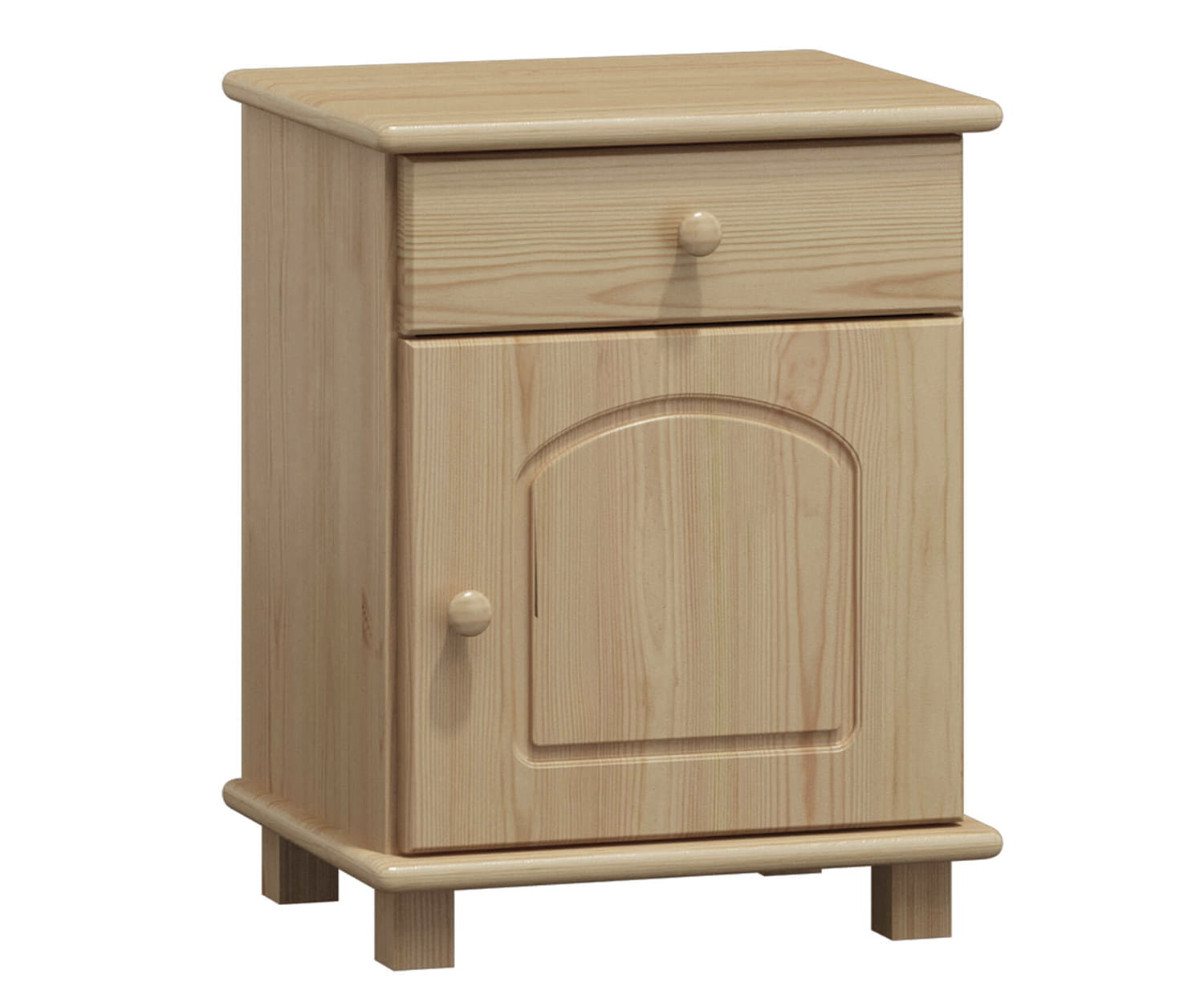 Noční stolek ze dřeva SANDVIK NORE Barva: surové dřevo