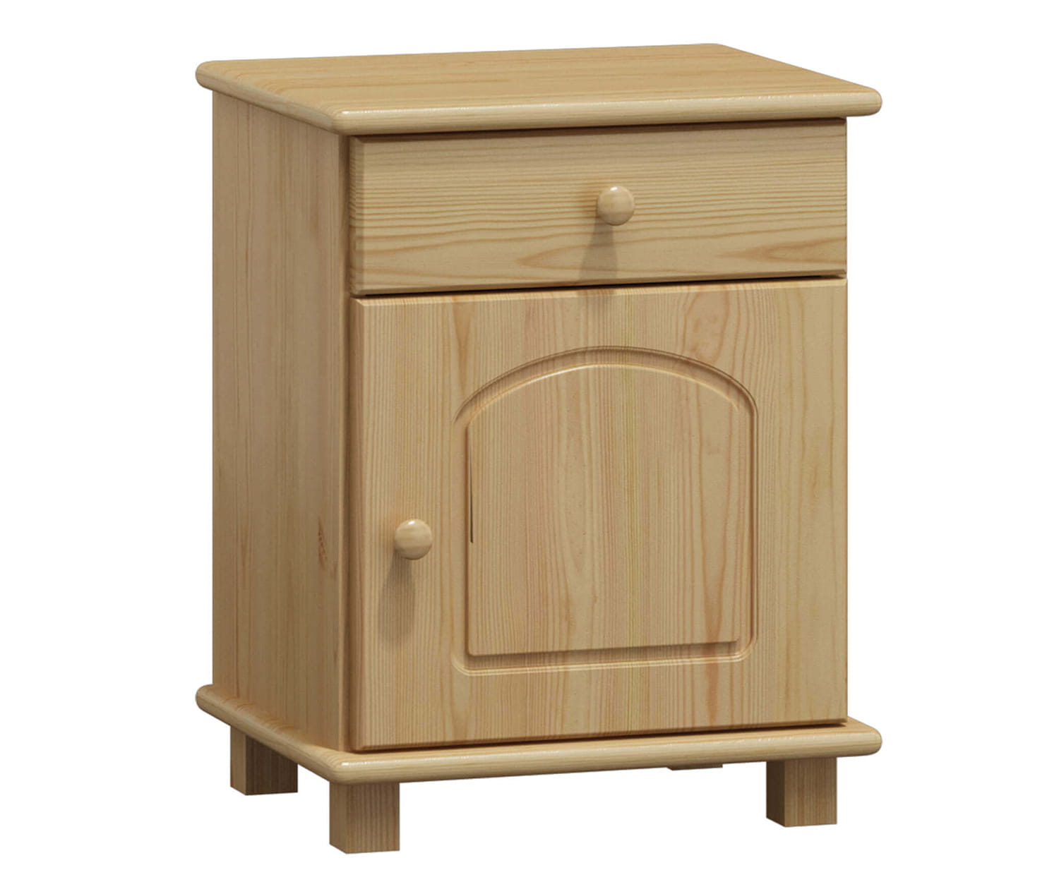 Noční stolek ze dřeva SANDVIK NORE Barva: bezbarvý lak