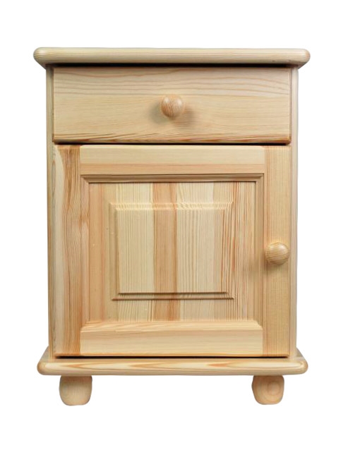 Noční stolek ze dřeva THORSEN NORE Barva: barva bílá
