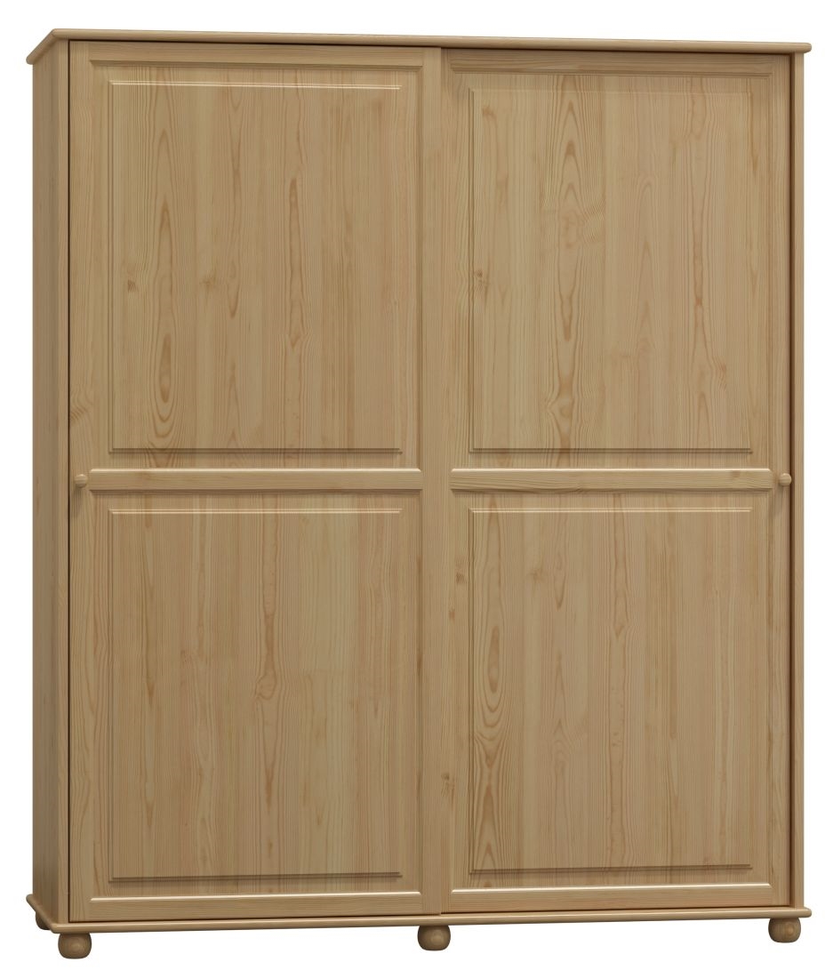 Šatní skříň ze dřeva SUNDE NORE Barva: surové dřevo, Šířka: 120 cm