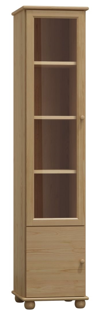 Vitrína ze dřeva NYGAARD NORE Barva: surové dřevo