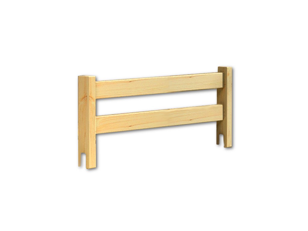 Zábrana na postel masiv borovice Barva: surové dřevo, Délka: 80 cm