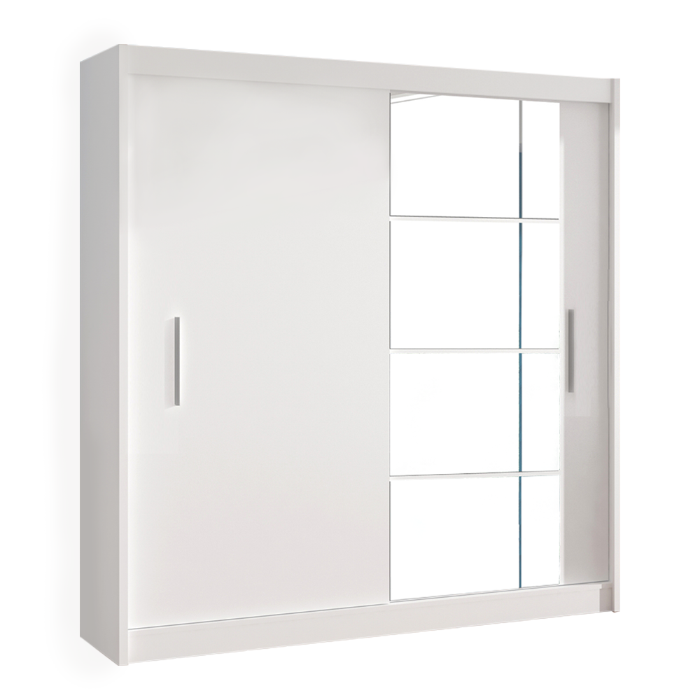 Skříň s posuvnými dveřmi 180x215, LOW Barva: bílá