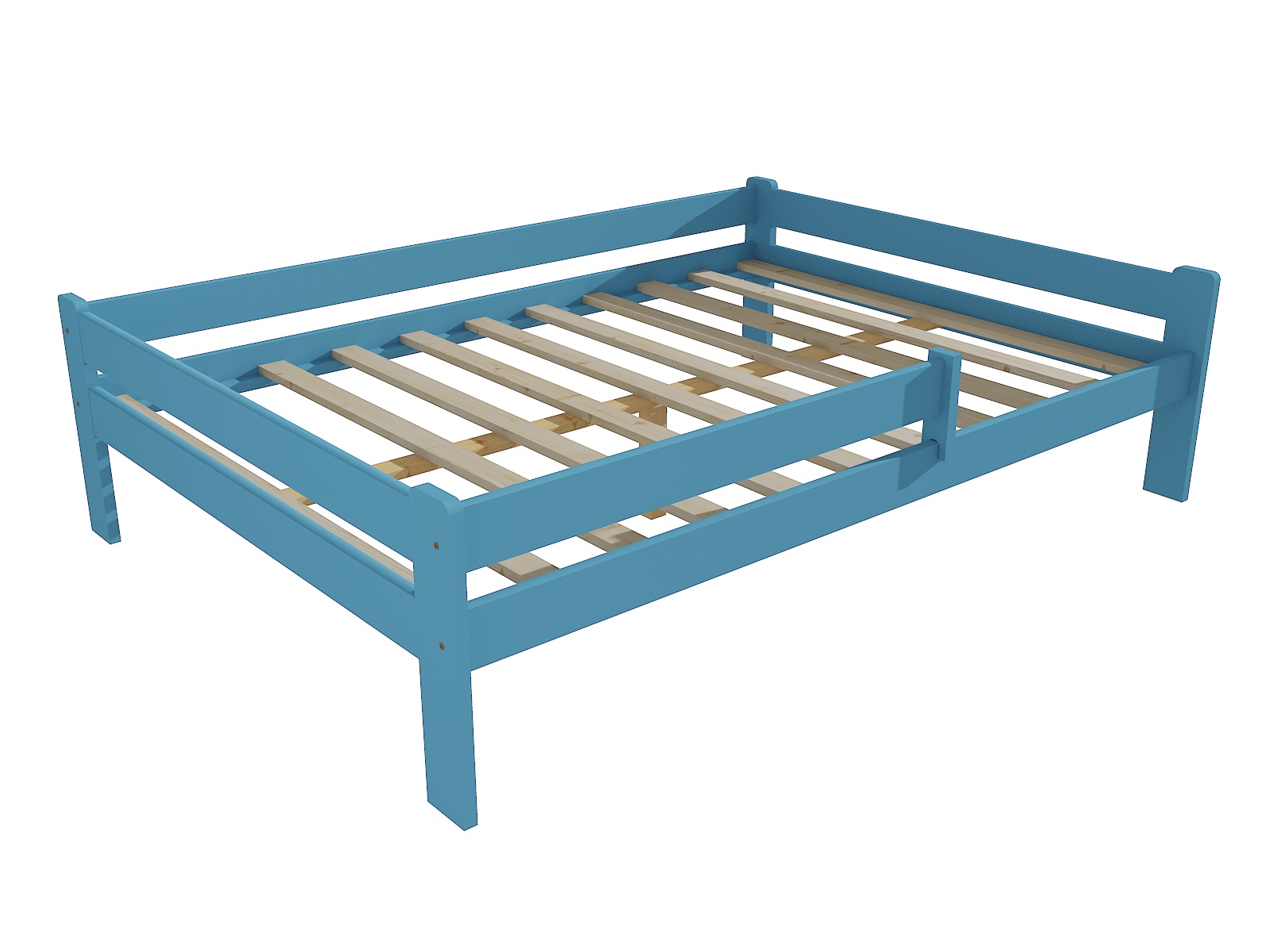 Dětská postel ELLA se zábranou Barva: barva modrá, Rozměr: 140 x 200 cm