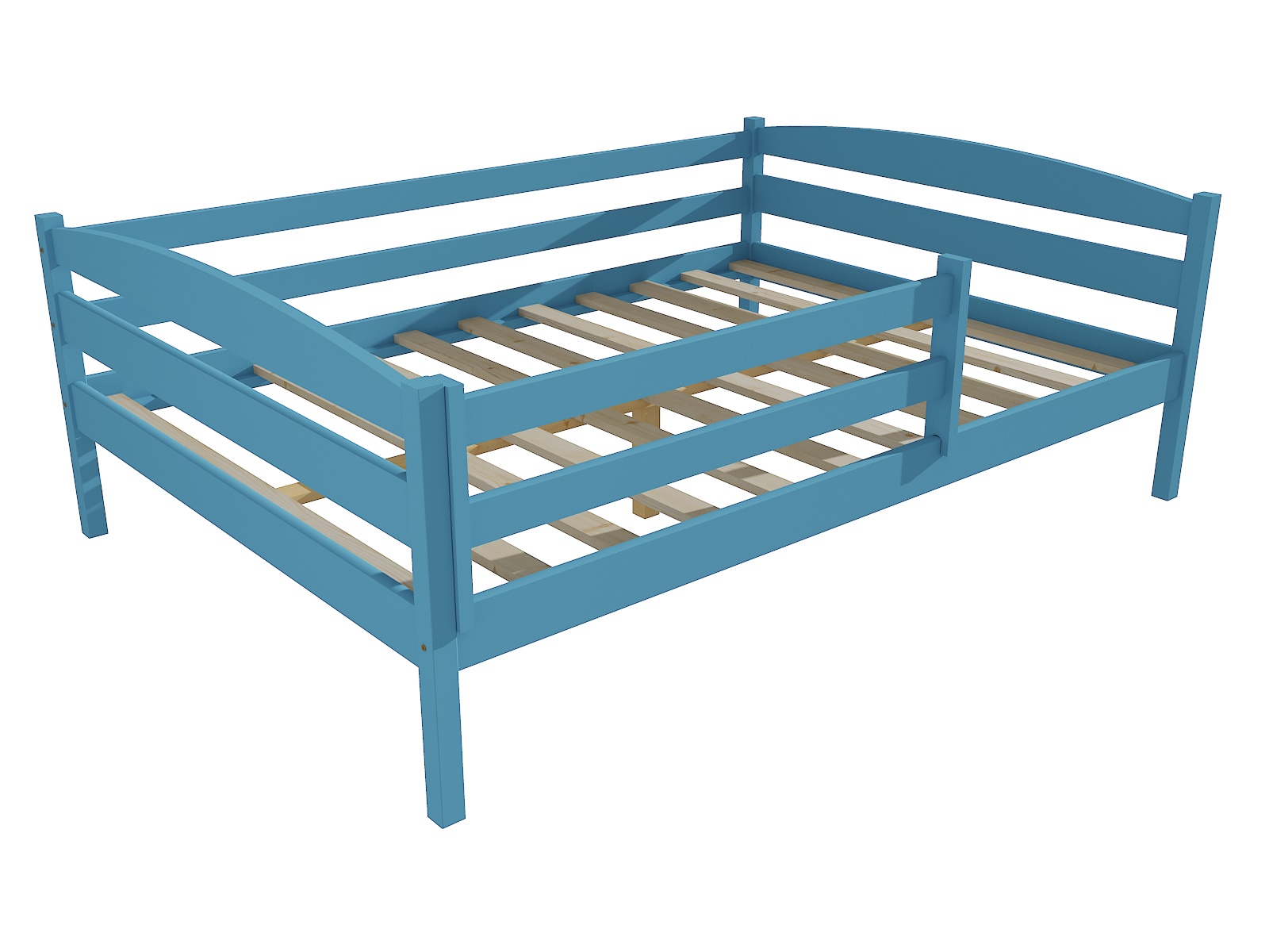 Dětská postel DANIEL se zábranou Barva: barva modrá, Rozměr: 140 x 200 cm