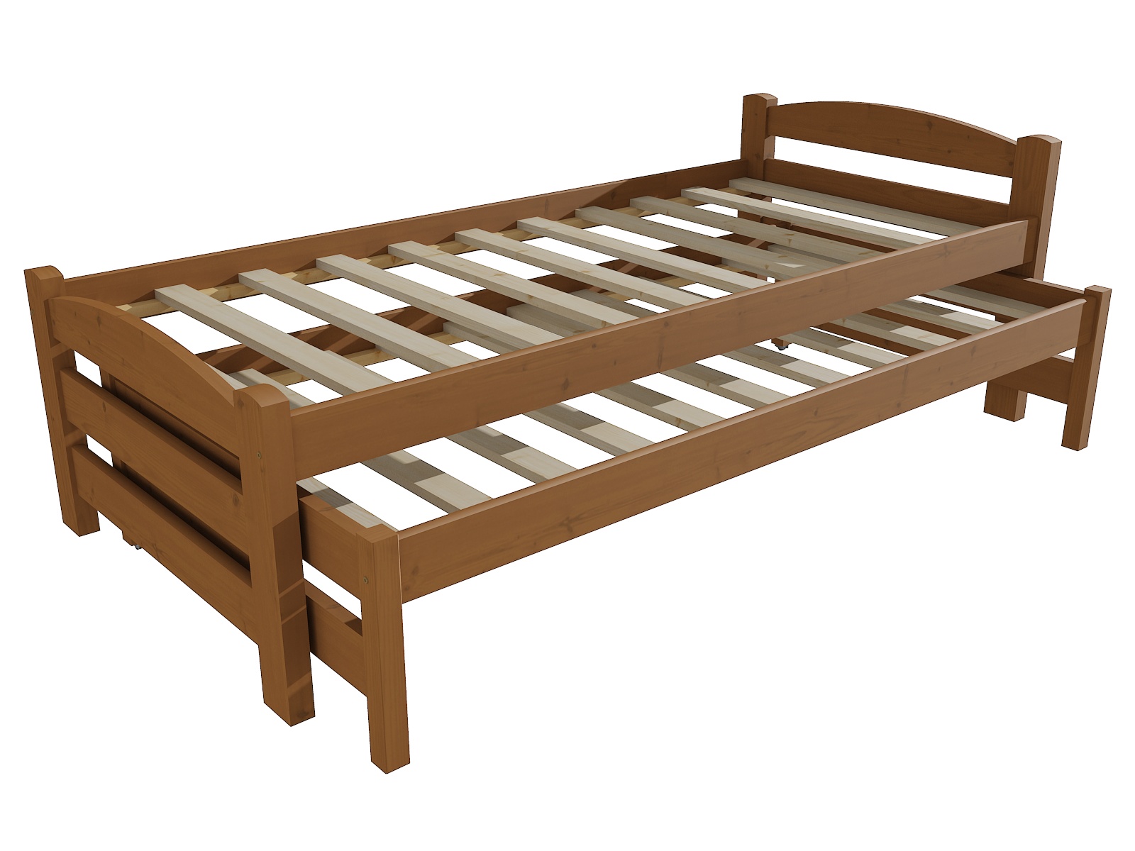 Dětská postel s výsuvnou přistýlkou ARIA Barva: moření dub, Rozměr: 80 x 180 cm