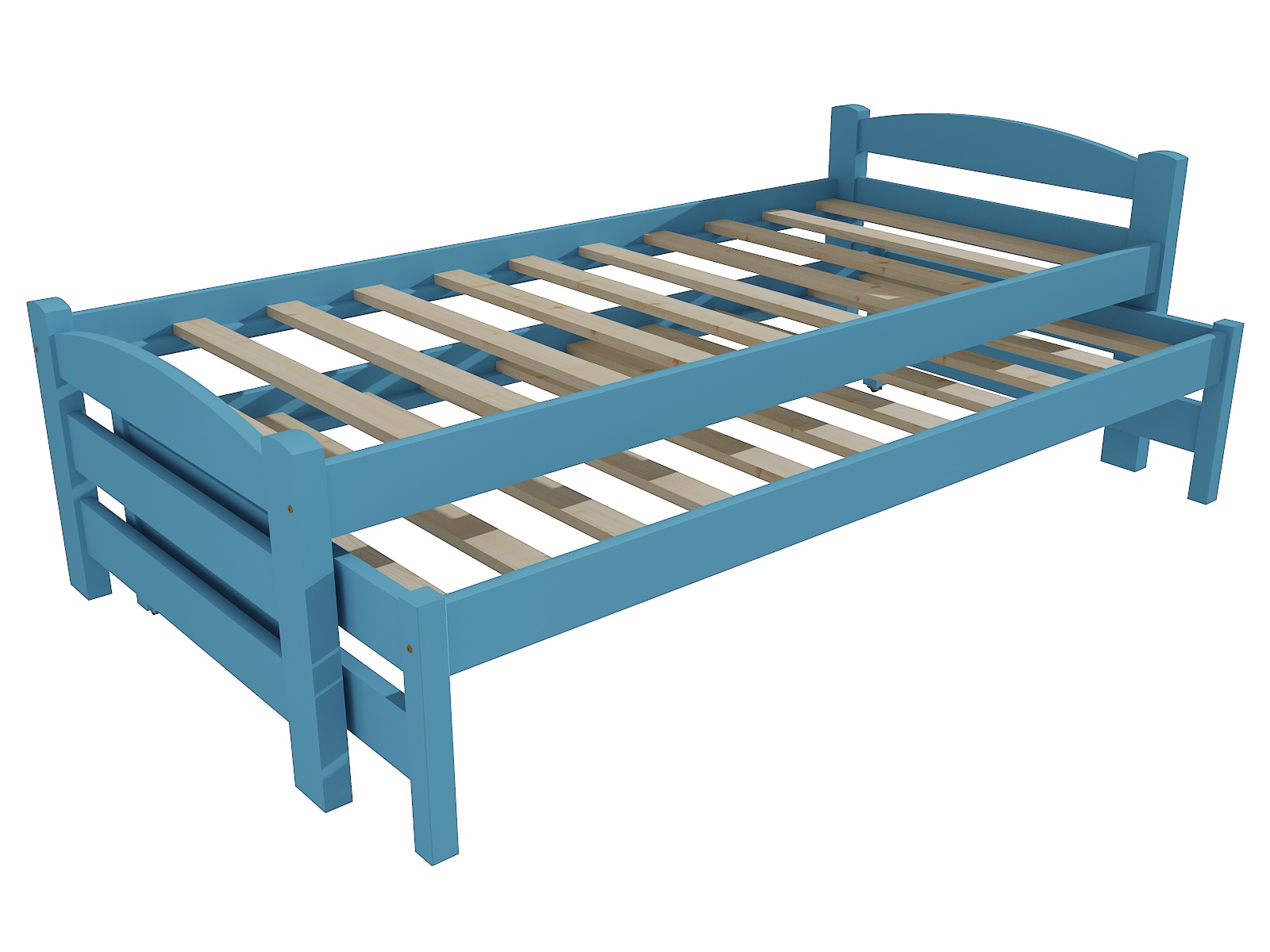 Dětská postel s výsuvnou přistýlkou ARIA Barva: barva šedá, Rozměr: 80 x 200 cm