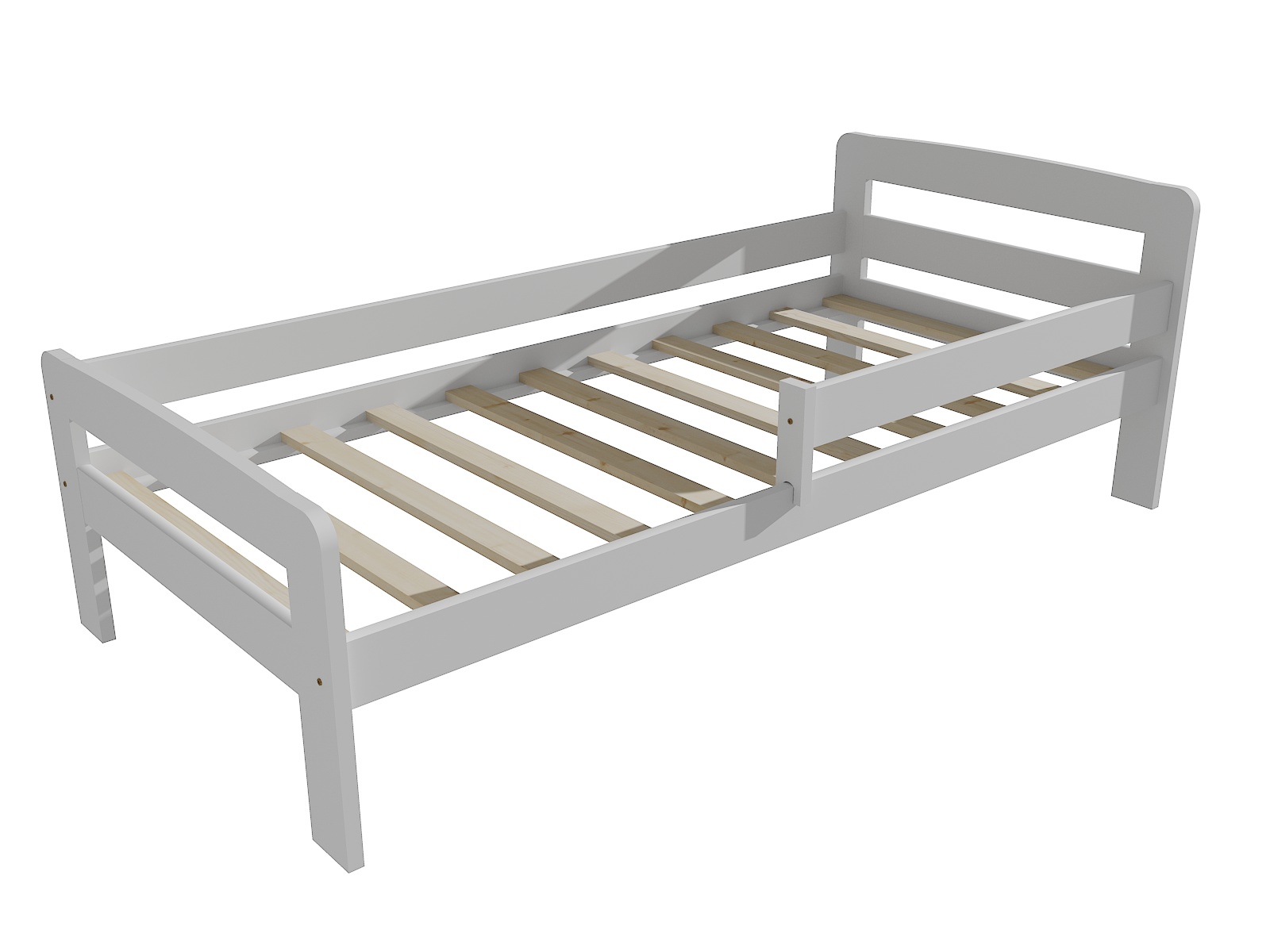 Dětská postel se zábranou ISAAC Barva: barva bílá, Rozměr: 80 x 160 cm