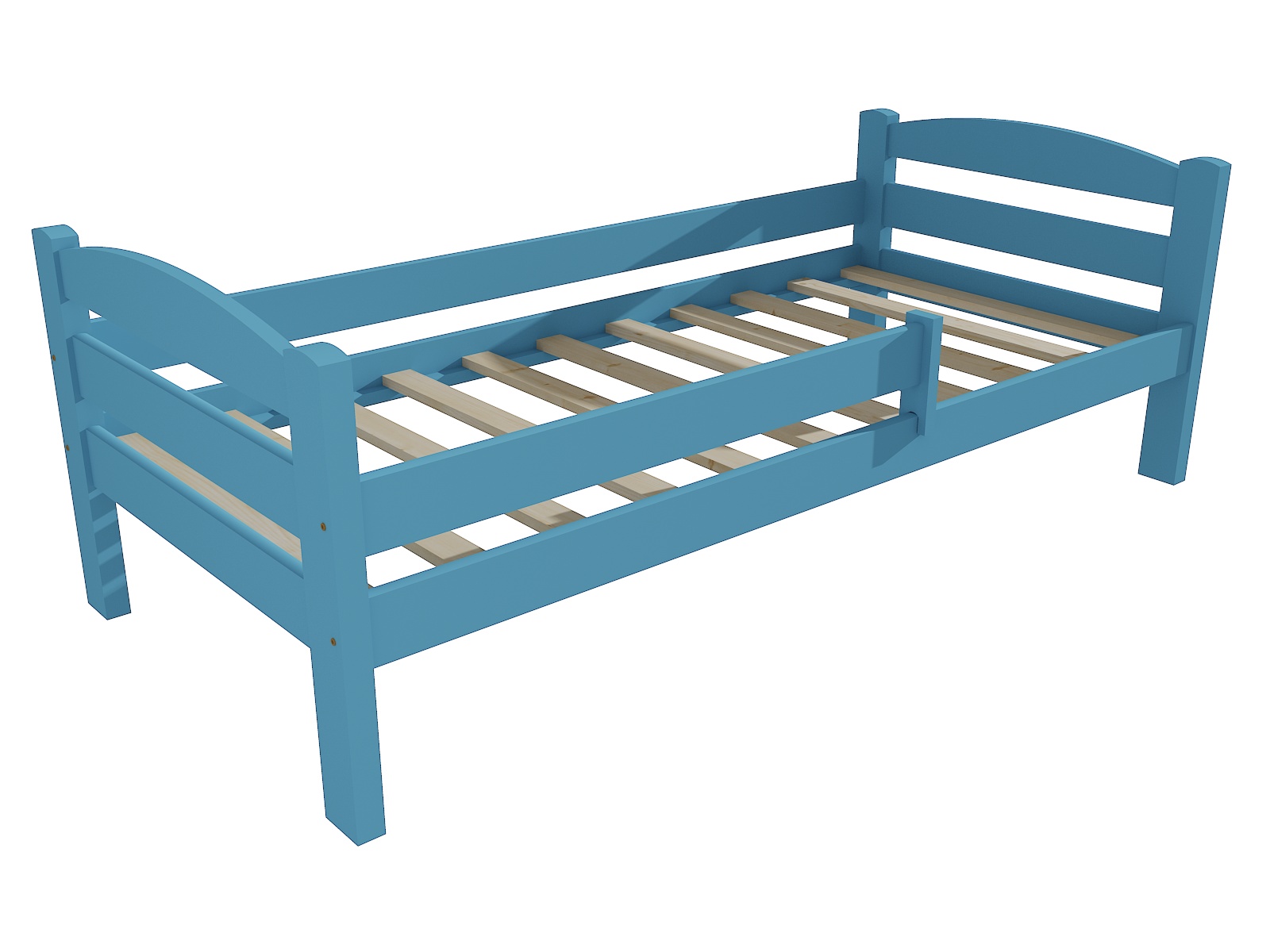 Dětská postel VICTORIA se zábranou Barva: barva modrá, Rozměr: 80 x 200 cm