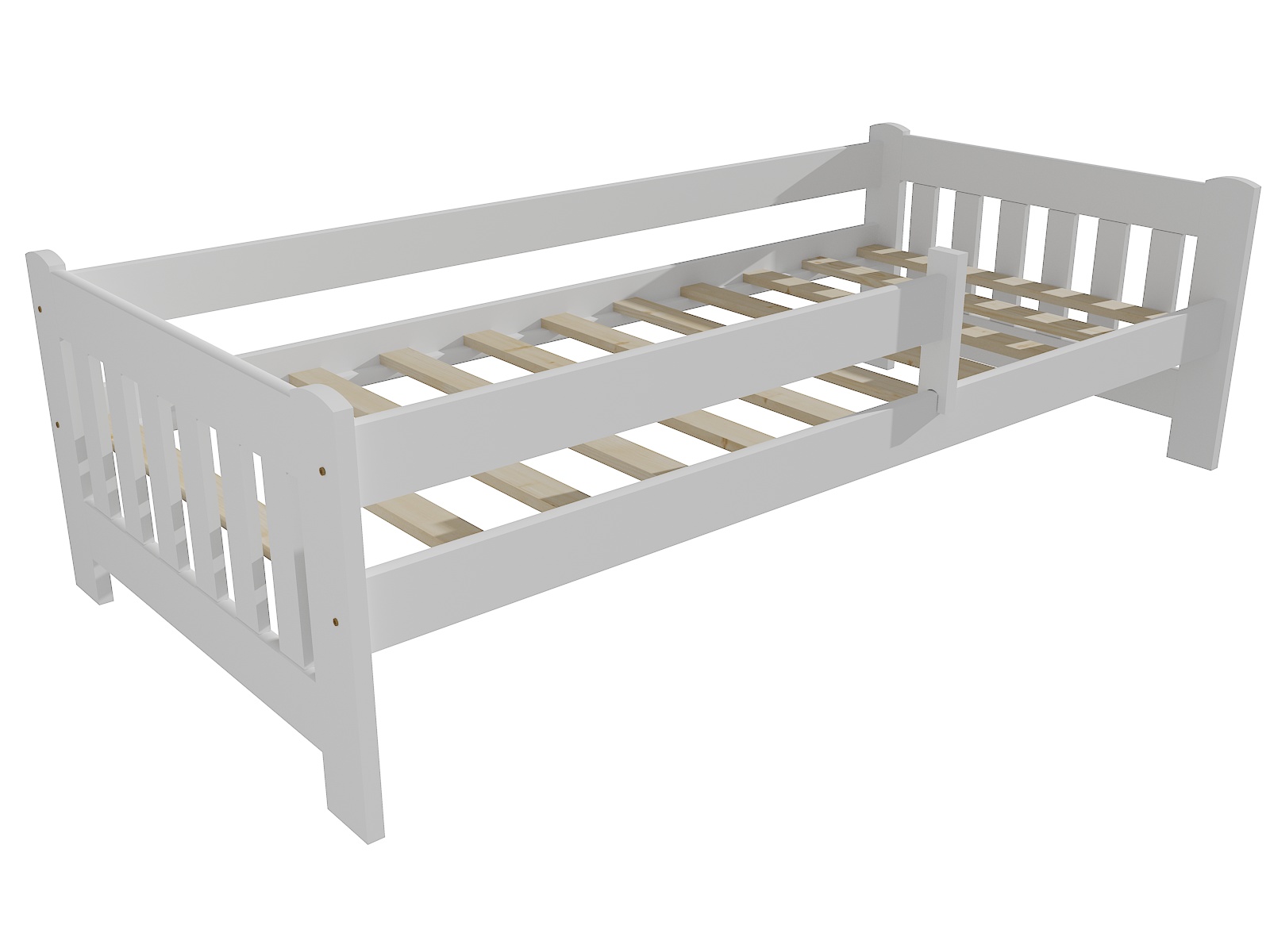 Dětská postel NORA se zábranou Barva: barva bílá, Rozměr: 80 x 160 cm