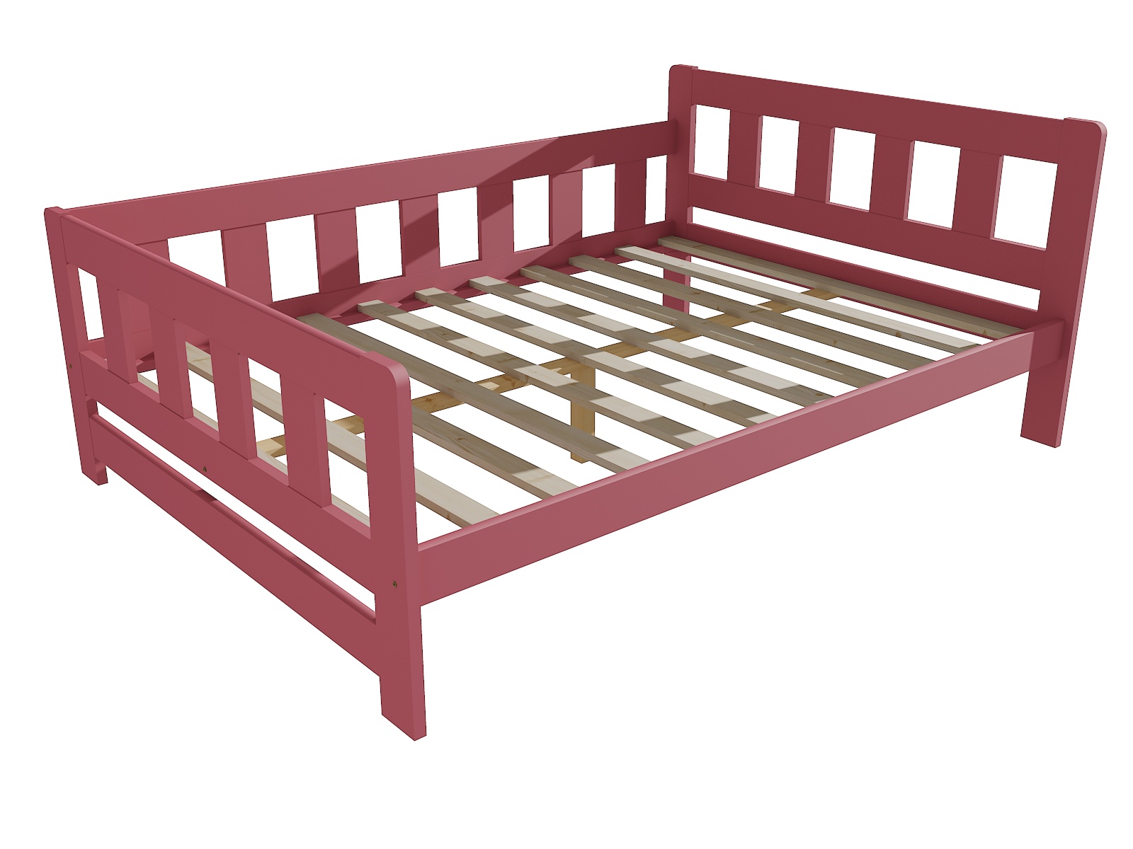 Dětská postel GRAYSON Barva: barva růžová, Rozměr: 120 x 200 cm