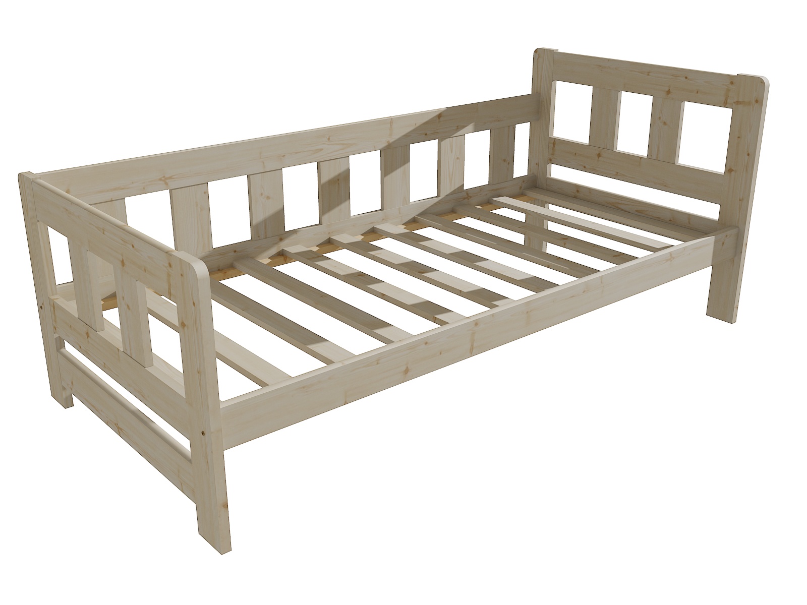 Dětská postel GRAYSON Barva: surové dřevo, Rozměr: 70 x 160 cm