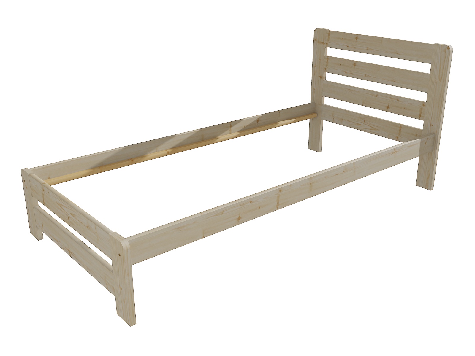Jednolůžková postel NATALIE Barva: surové dřevo, Rozměr: 80 x 200 cm