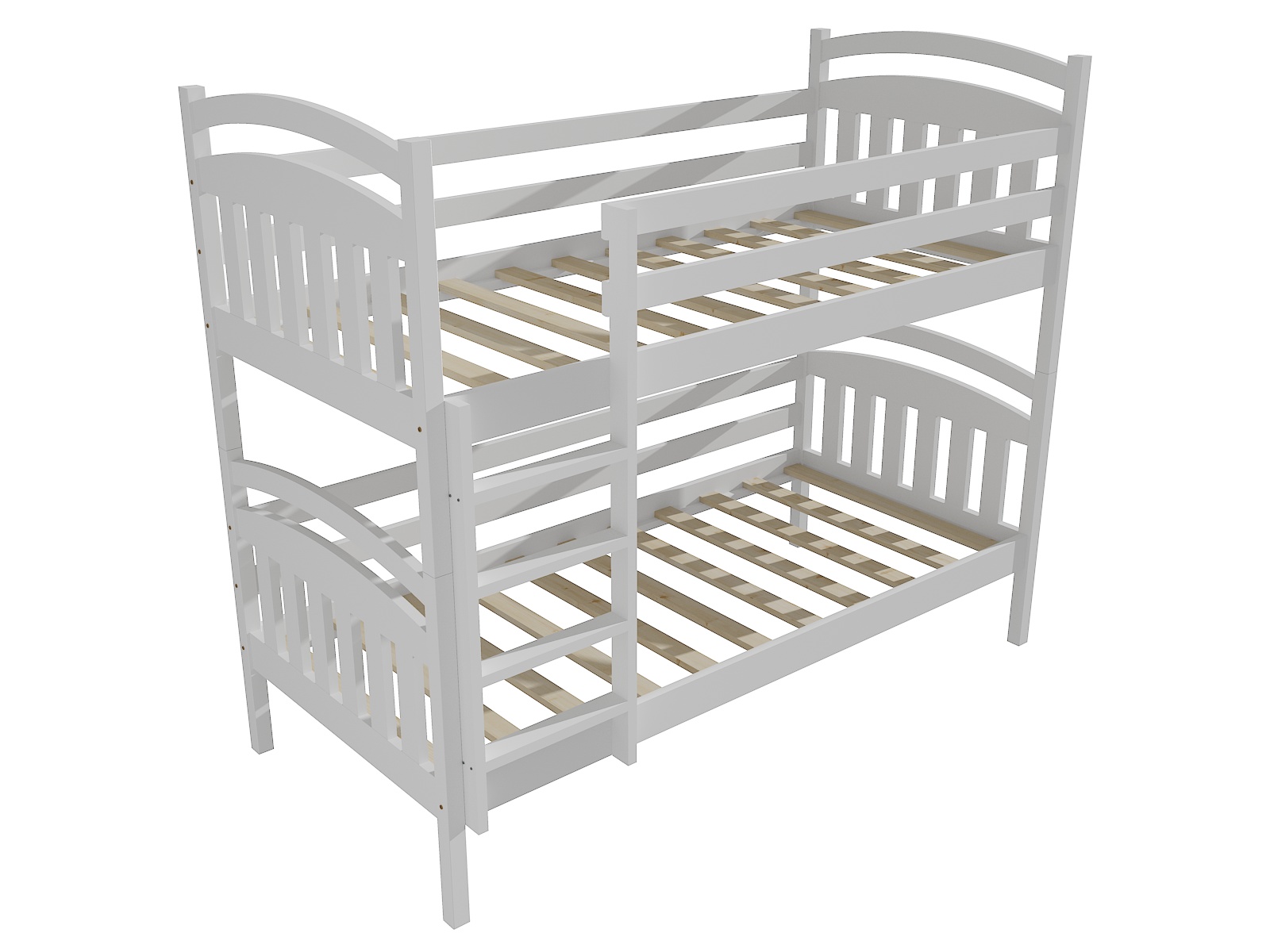 Patrová postel LILLIAN Barva: barva bílá, Rozměr: 90 x 180 cm, Prostor mezi lůžky: 80 cm