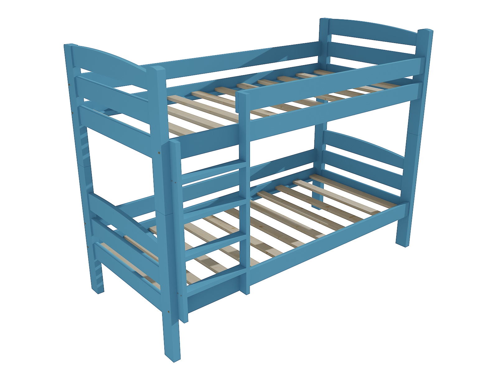 Patrová postel CALEB Barva: barva modrá, Rozměr: 80 x 200 cm, Prostor mezi lůžky: 80 cm