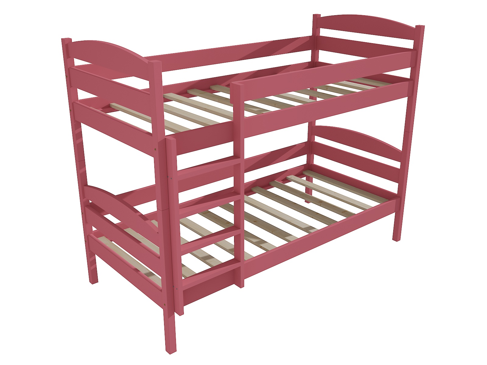 Patrová postel RYAN Barva: barva růžová, Rozměr: 80 x 200 cm, Prostor mezi lůžky: 80 cm