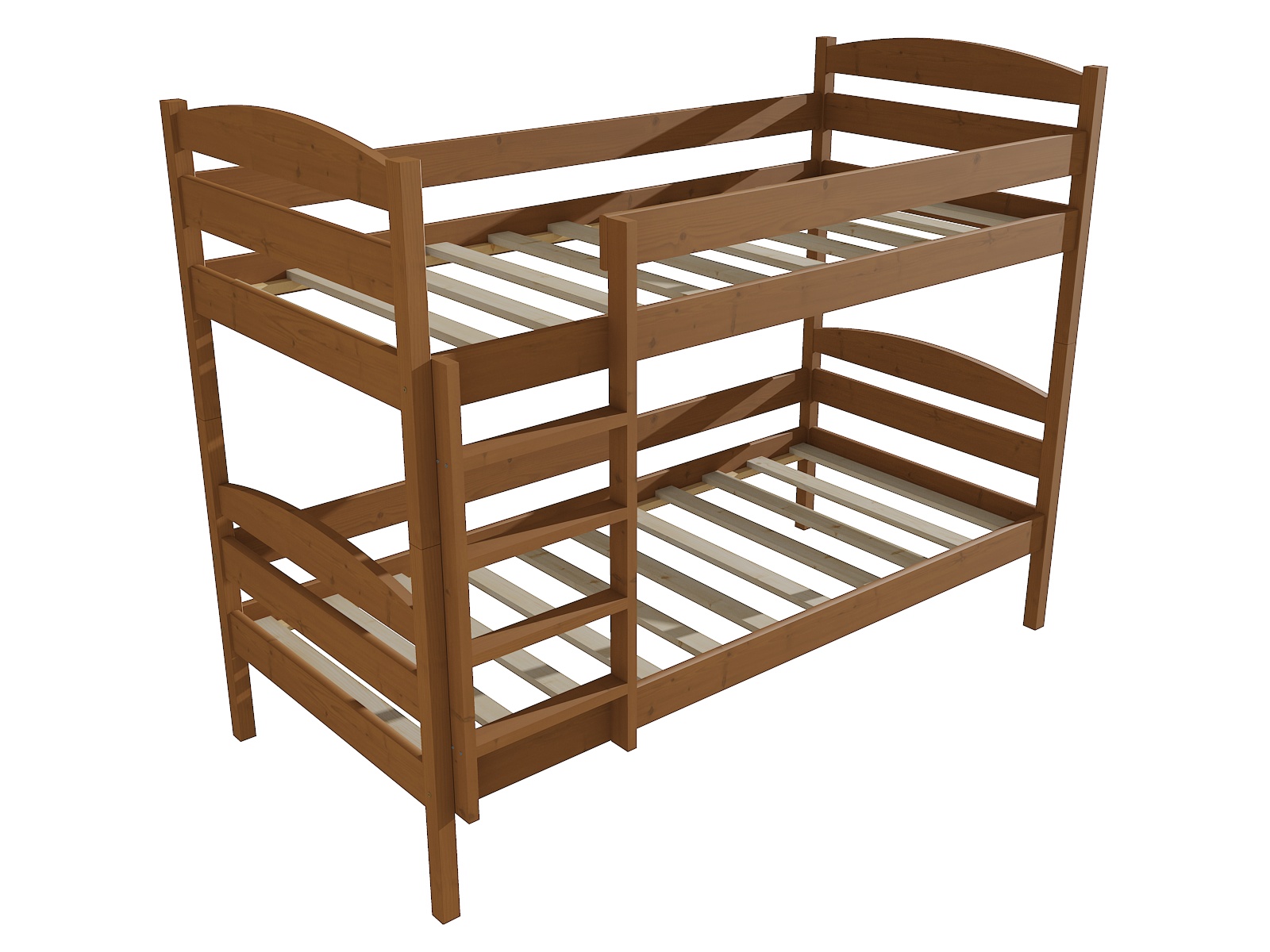 Patrová postel RYAN Barva: moření dub, Rozměr: 80 x 200 cm, Prostor mezi lůžky: 80 cm