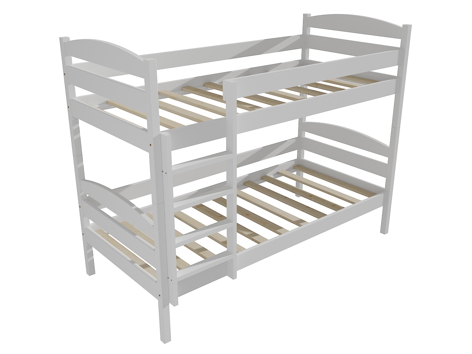 Patrová postel RYAN Barva: barva bílá, Rozměr: 90 x 180 cm, Prostor mezi lůžky: 80 cm