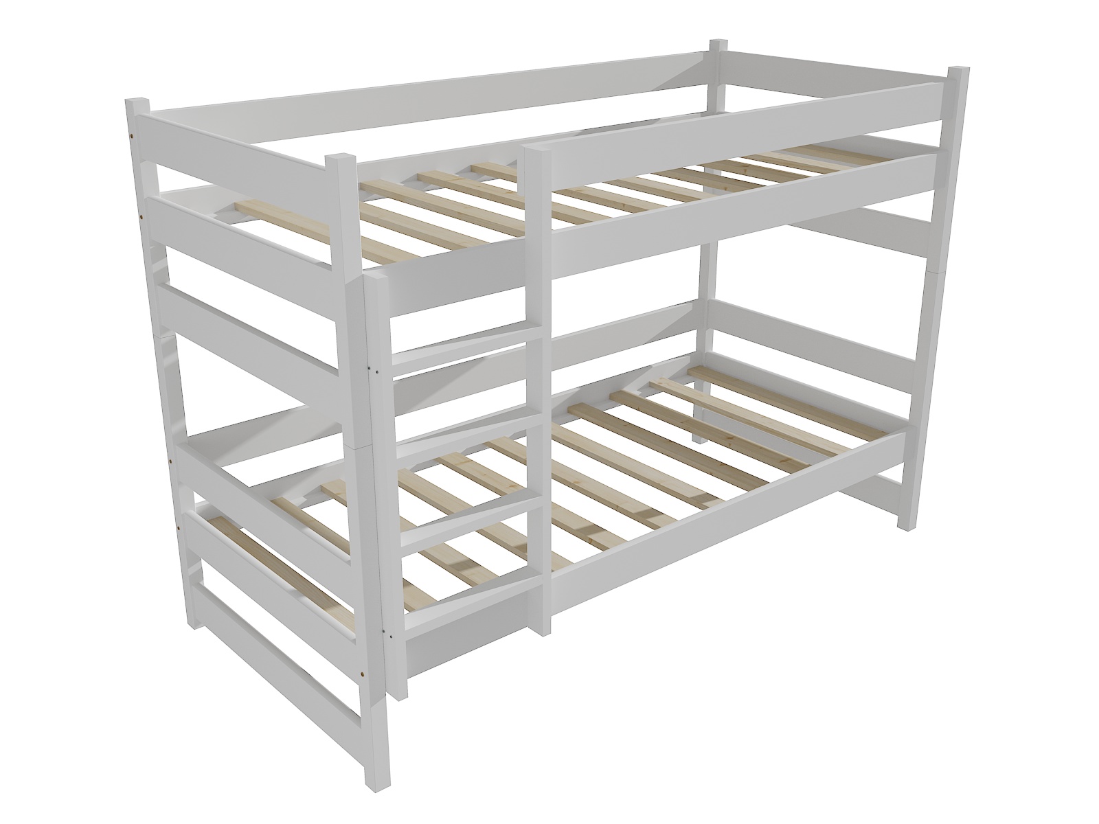 Patrová postel LUKE Barva: barva bílá, Rozměr: 80 x 200 cm, Prostor mezi lůžky: 80 cm