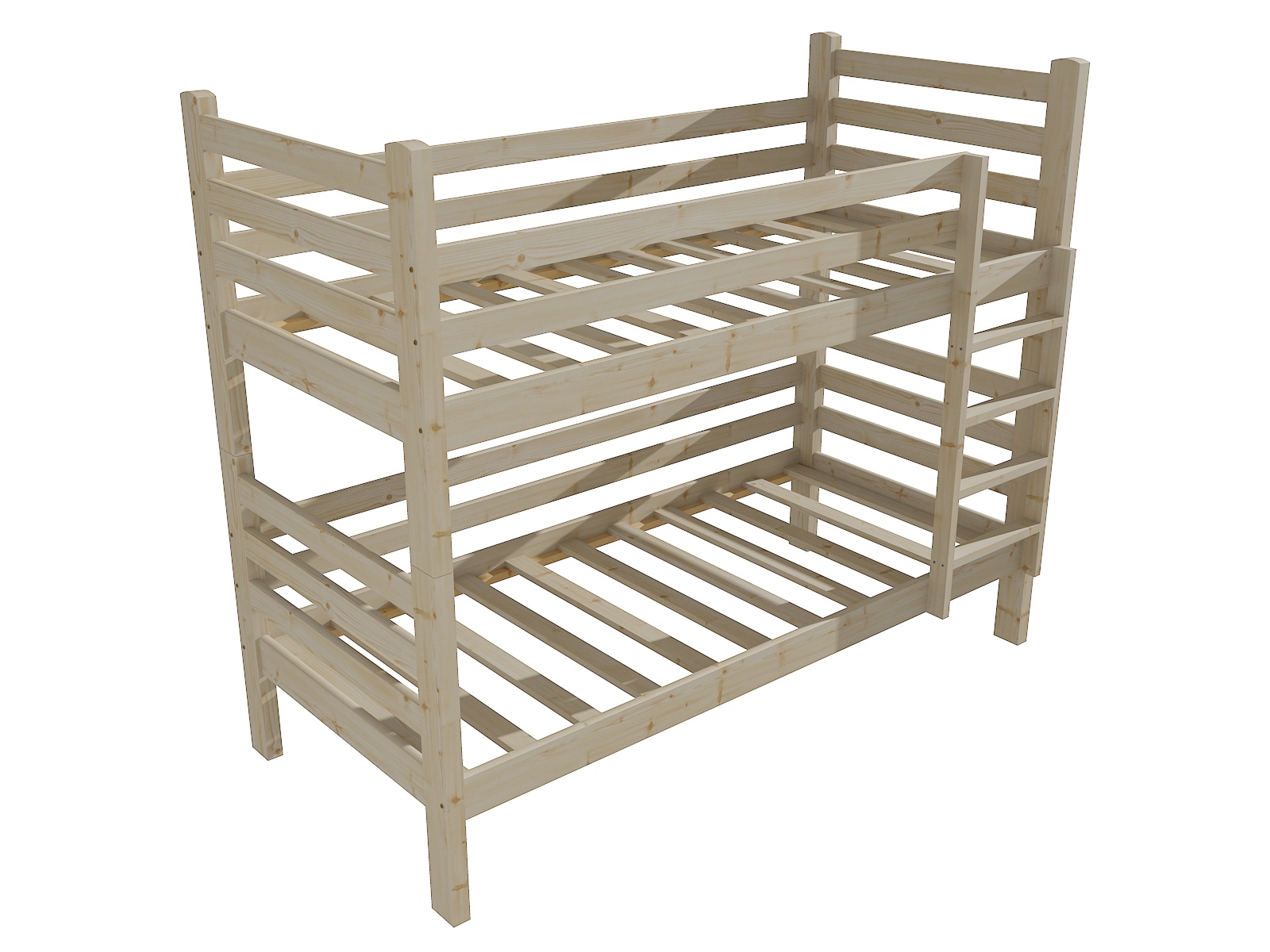 Patrová postel MAYA Barva: surové dřevo, Rozměr: 80 x 180 cm, Prostor mezi lůžky: 80 cm