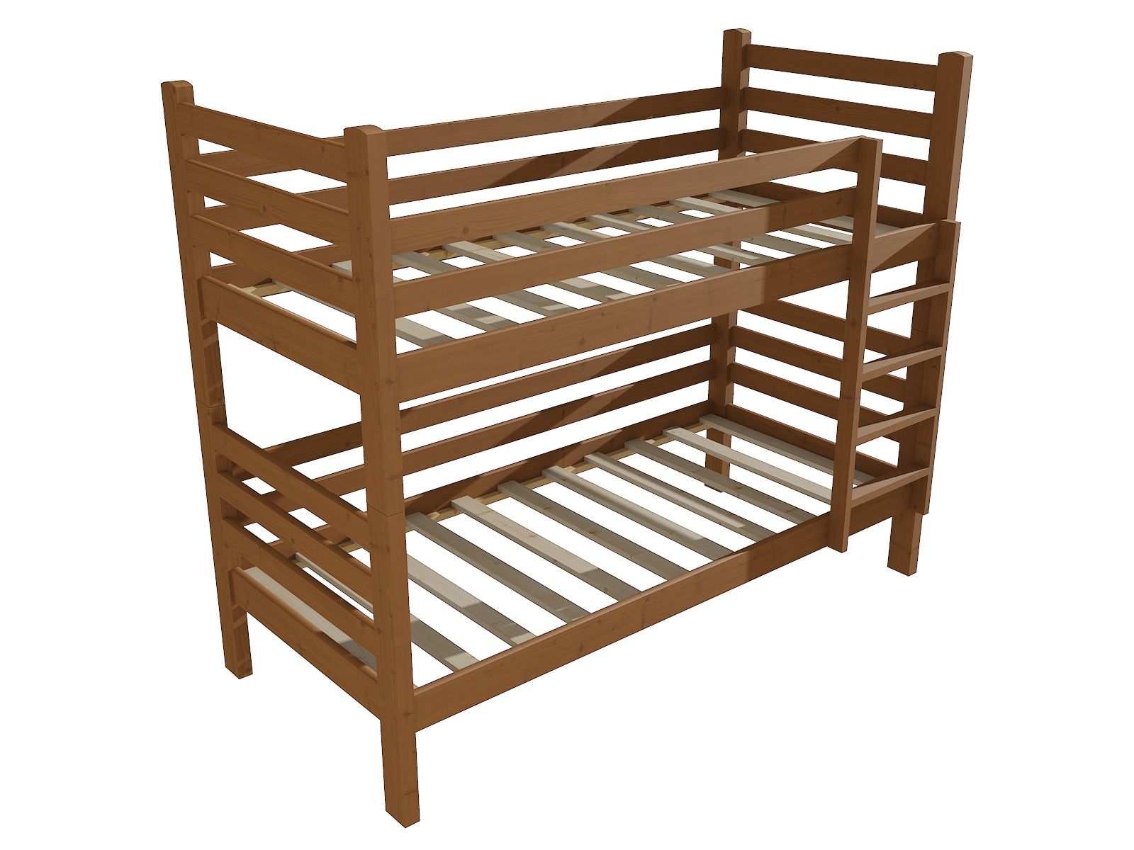 Patrová postel MAYA Barva: moření dub, Rozměr: 80 x 180 cm, Prostor mezi lůžky: 80 cm