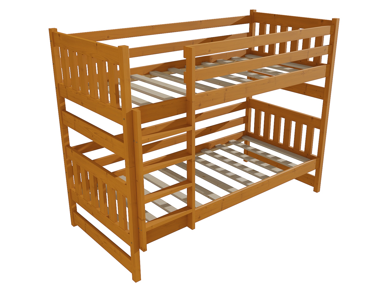 Patrová postel OWEN Barva: moření olše, Rozměr: 80 x 180 cm, Prostor mezi lůžky: 80 cm