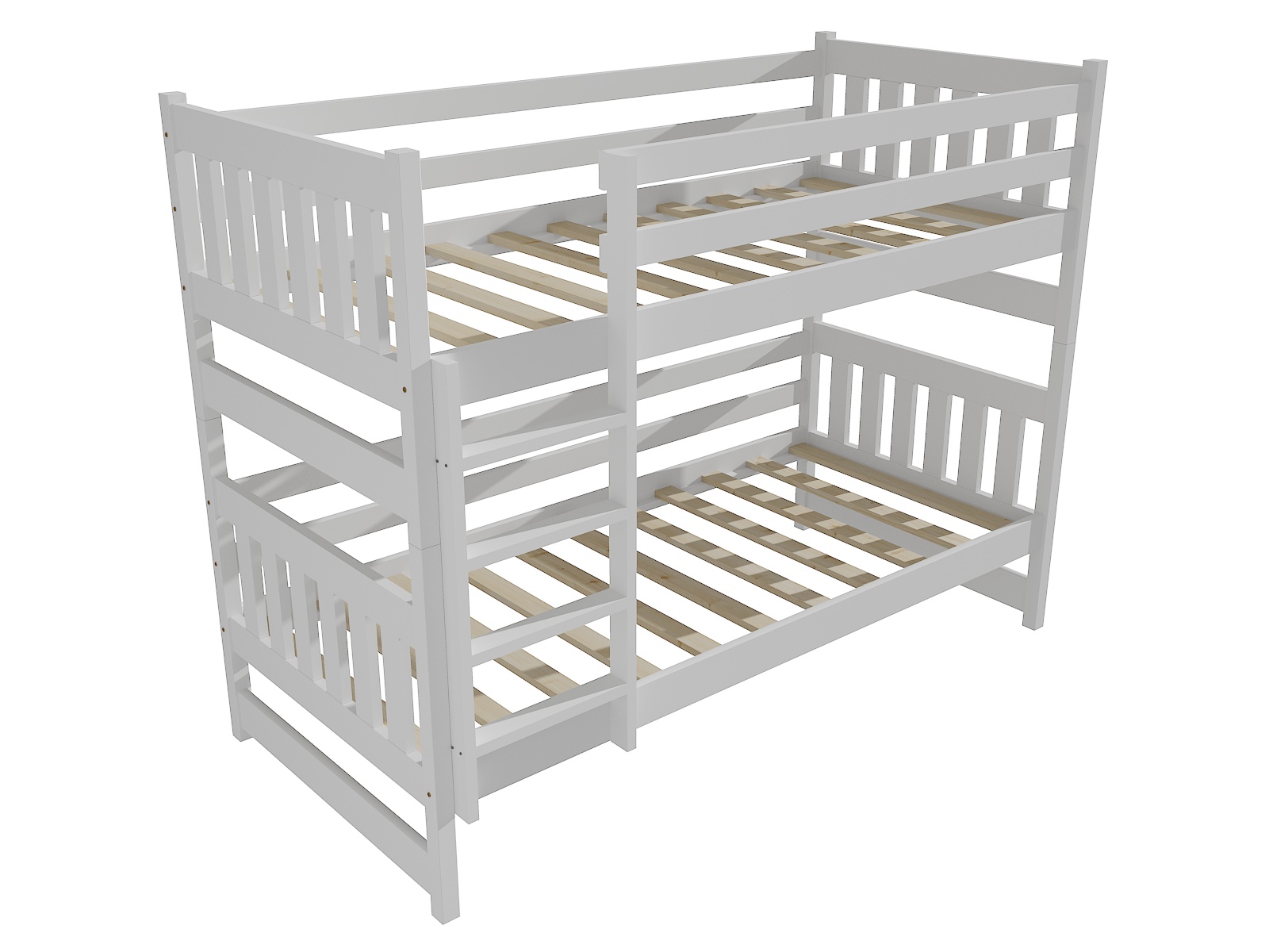 Patrová postel OWEN Barva: barva bílá, Rozměr: 80 x 200 cm, Prostor mezi lůžky: 80 cm
