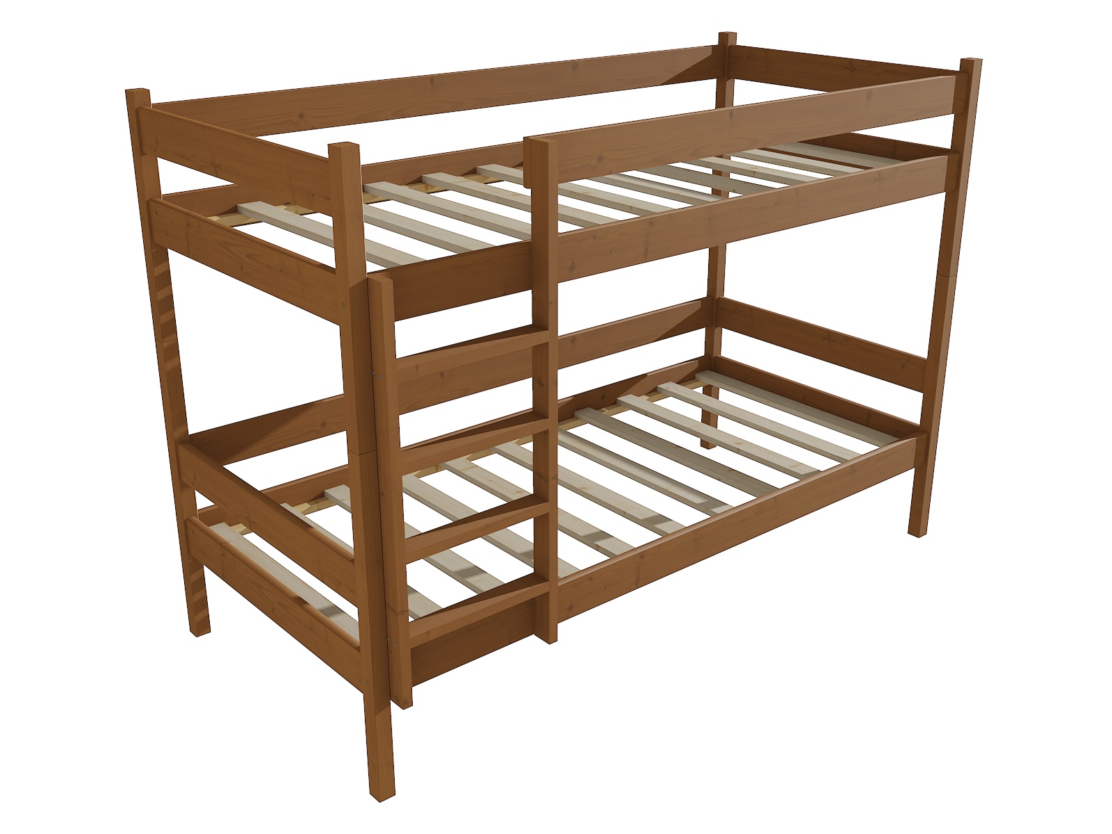Patrová postel JACK Barva: moření dub, Rozměr: 80 x 200 cm, Prostor mezi lůžky: 80 cm