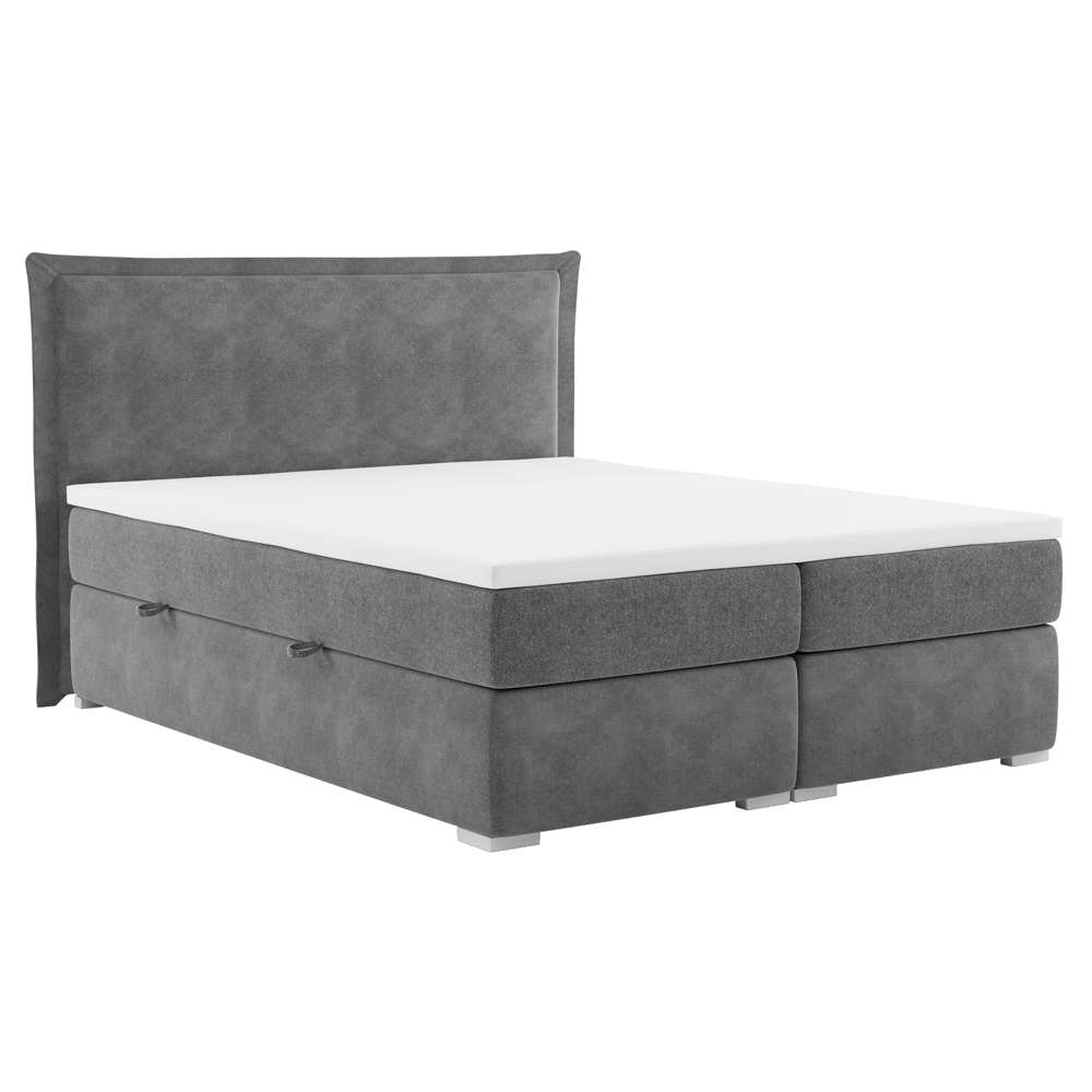 Postel boxspring, šedá MEGAN Šířka: 180 cm