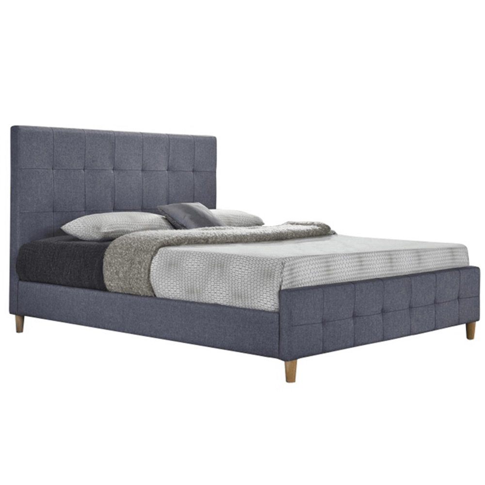 Manželská postel, šedá, BALDER New Šířka: 160 cm
