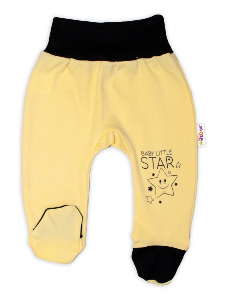 Baby Nellys Kojenecké polodupačky, žluté - Baby Little Star Velikost koj. oblečení: 80 (9-12m)