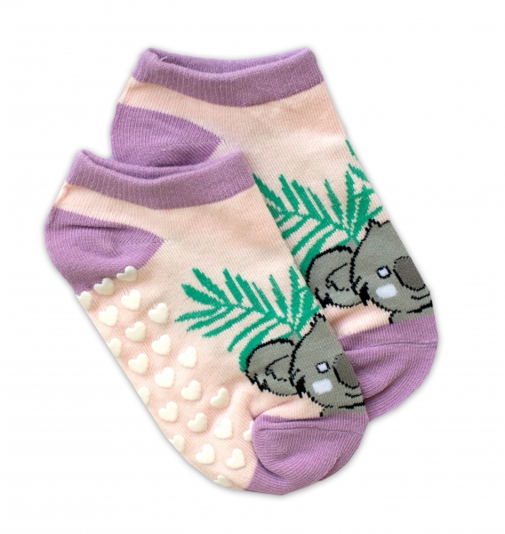 Dětské ponožky s ABS Koala – sv. růžové Velikost koj. oblečení: 23-26