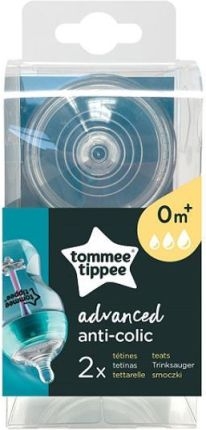 Silikonová savička Tommee Tippee Advanced 0 +, 2 ks Velikost koj. oblečení: 0-3měsíců