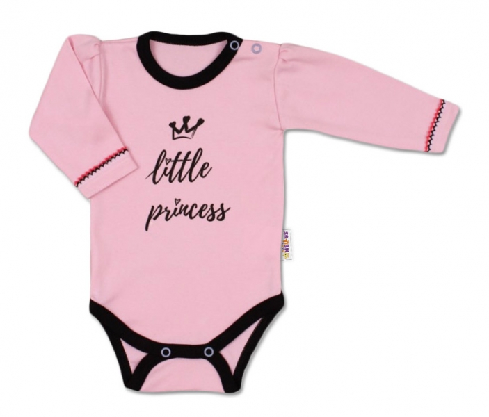 Baby Nellys Body dlouhý rukáv, růžové Little Princess Velikost koj. oblečení: 86 (12-18m)
