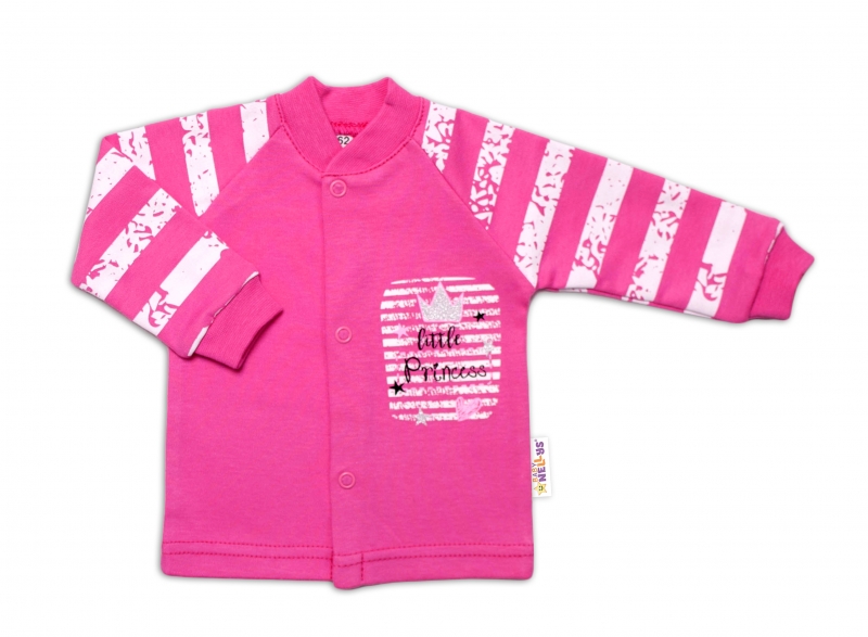 Baby Nellys Bavlněná košilka Sweet Little Princess, růžová Velikost koj. oblečení: 56 (1-2m)