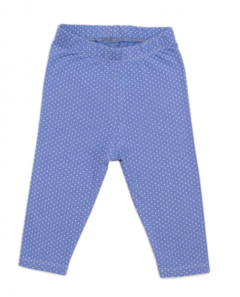 Kojenecké legíny K-Baby, modré s puntíky Velikost koj. oblečení: 62 (2-3m)