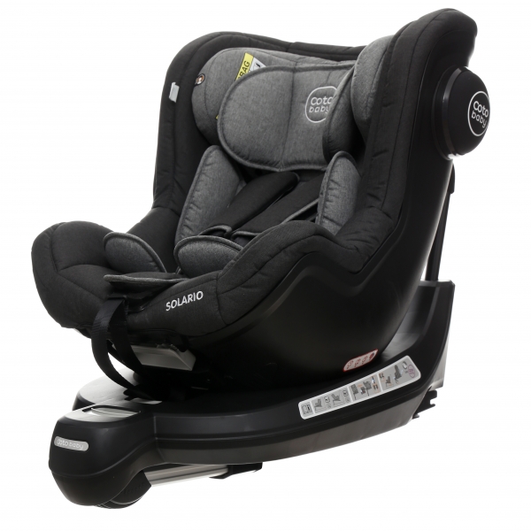 Coto Baby Autosedačka Solario s 360 ° otáčením, ISOFIX systémem, protisměr, 0-18 kg, grey