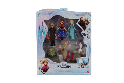 Frozen Pohádkový příběh malé panenky- Anna a Elsa s kamarády HLX