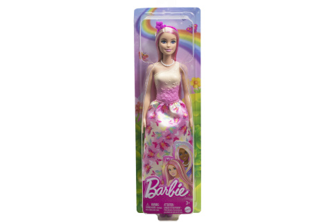 Barbie Pohádková princezna - růžová HRR08