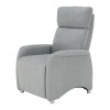 Polohovací křeslo, látka šedá , FOREST