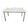 astro stol biela 135 kk nove