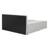 Manželská postel BOXSPRING FERATA KOMFORT (šířka 120 cm, barva světle šedá, materiál látka)