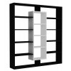 Policový regál BULDAN černá/bílá