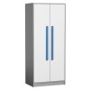 Šatní skříň GYT 1 antracit/bílá/modrá