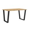 Jídelní stůl KAISARA 138x67 cm černá/artisan