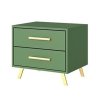 Noční stolek 2S BASILIO zelená