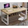 Psací stůl KHESVAN bílá / javor