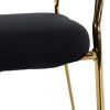 dasmin kreslo cierna zlata 06